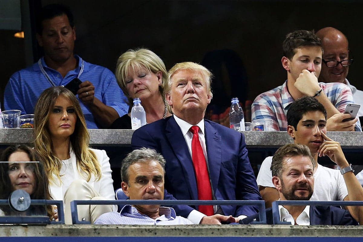 حضور دونالد ترامپ در فینال تنیس US Open پس از ۱۰ سال