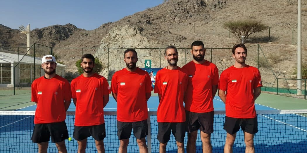 تیم ملی تنیس ایران در آستانه نیمه‌نهایی رقابت‌های فجیره امارات