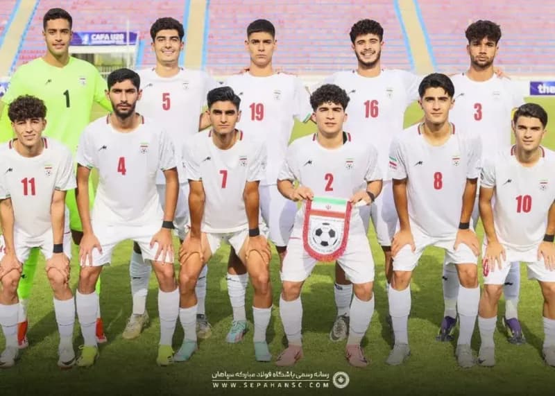 قهرمانی سپاهان با تیم ملی جوانان ایران در تورنمنت کافا ۲۰۲۵